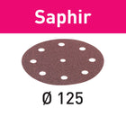 Festool STF D125/8 P80 SA/25 Schleifscheibe Saphir ( 493127 ) für RO 125, ES 125, ETS 125, ETSC 125, ES-ETS 125, ES-ETSC 125, ETS EC 125, LEX 125