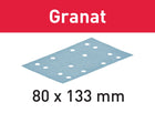 Festool STF 80x133 P80 GR/10 tiras de lija granate (497128) para RTS 400, RTSC 400, RS 400, RS 4, LS 130, HSK-A 80x130, HSK 80x133