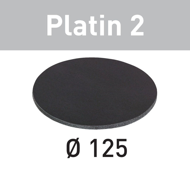 Festool STF D125/0 S1000 PL2/15 Schleifscheibe Platin 2 ( 492375 ) für RO 125, ES 125, ETS 125, ETSC 125, ES-ETS 125, ES-ETSC 125, ETS EC 125, LEX 125