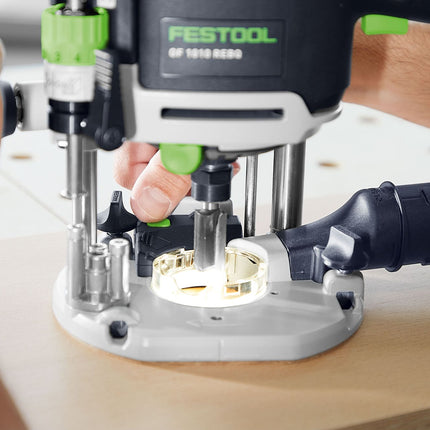 Festool OF 1010 REBQ-FS-Set + Box Oberfräse 1010 W 55 mm Hub ( 578053 ) + Fräser Set + Führungsschiene + Systainer
