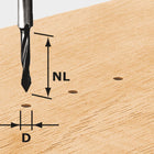 Festool HW S8 D5/30 Durchgangsbohrer ( 491064 ) für OF 900, OF 1000, OF 1010, OF 1010 R, OF 1400, OF 2000, OF 2200
