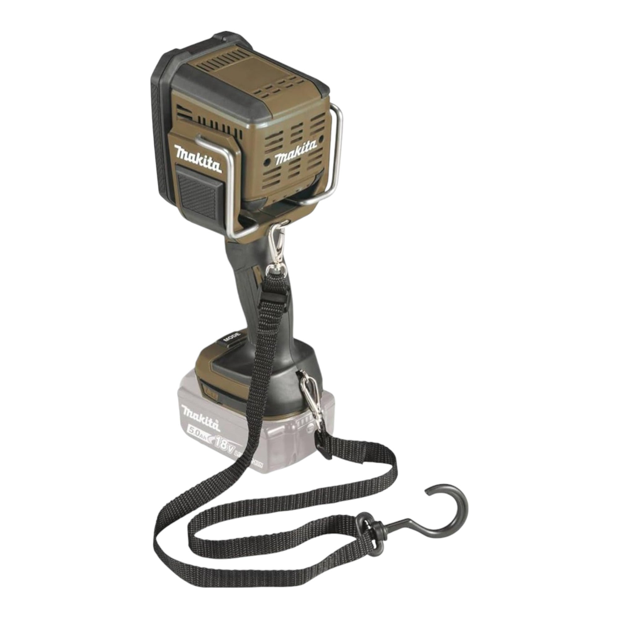 Makita DML 812 SF1 Akku Handstrahler 18 V 1250 lm LED Olive Gruen Outdoor Adventure Sonderedition 1x Akku 3 0 Ah Ladegeraet 3 - toolbrothers