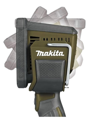 Makita DML 812 ST projecteur à main sur batterie 18 V 1250 lm LED vert olive édition spéciale outdoor aventure + 2x batteries 5,0 Ah + chargeur