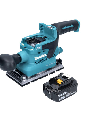 Makita DBO 380 F1 Akku Schwingschleifer 18 V 93 x 185 mm Brushless + 1x Akku 3,0 Ah - ohne Ladegerät