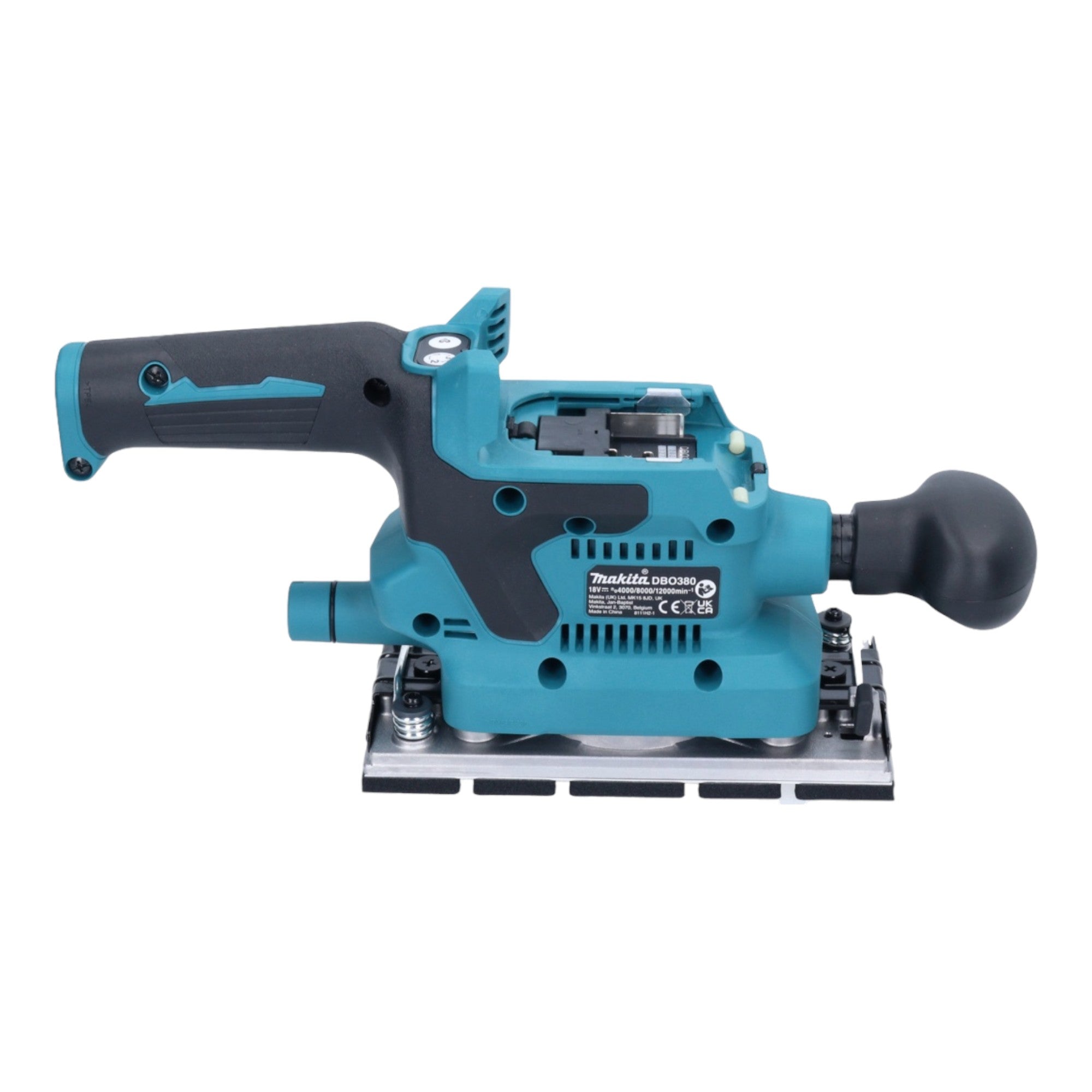 Makita DBO 380 RT Akku Schwingschleifer 18 V 93 x 185 mm Brushless 2x Akku 5 0 Ah Ladegeraet 4 - toolbrothers