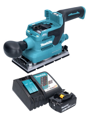 Makita DBO 380 RG1 ponceuse orbitale sur batterie 18 V 93 x 185 mm sans balais + 1x batterie 6,0 Ah + chargeur