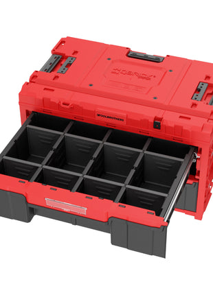 Toolbrothers RHINO XXL Drawer 2 ULTRA Vario+ Toolbox Custom Werkzeugbox 587 x 380 x 340 mm 29 l mit zwei Schubladen