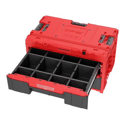 Toolbrothers RHINO XXL Drawer 2 ULTRA Schubladenkoffer mit zwei Schubläden + Trennwände 29 L IP66