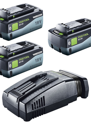 Kit d'énergie Festool 18V 3x8,0/SCA16 3x batterie 18 V 8,0 Ah (3x 577323) + chargeur (576953)