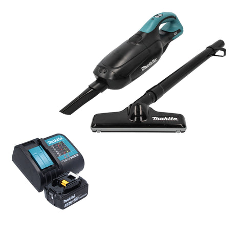 Makita DCL 182 ST1 B Akku Staubsauger 18 V Schwarz + 1x Akku 5,0 Ah + Ladegerät