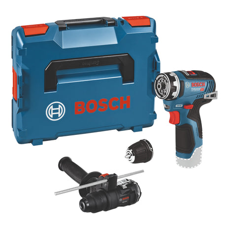 Bosch GSR 12V-35 FC taladro atornillador inalámbrico 12 V 35 Nm sin escobillas (06019H300B) + 2 accesorios + L-Boxx - sin batería, sin cargador