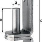 GAH Kloben  auf Platte 13x10mm ( 3000200306 )