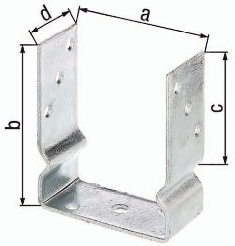 GAH U-Pfostenträger ETA-10/0210 91x150x100x60mm ( 3000200723 )