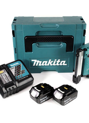 Makita DST 221 RGJ 18 V Li-ion Akku Tacker im Makpac + 2x BL 1860 B 6,0 Ah Li-Ion Akku + DC 18 RC Ladegerät - Toolbrothers