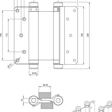 DENI Pendeltürband  Stahl verzinkt ( 3000215045 )