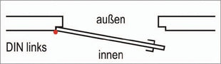 SSF Zimmertür-Einsteckschloss  BAD20/55/78/8 mm DIN links ( 3000251086 )