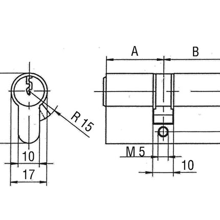 BKS Profildoppelzylinder PZ 8800 40/45 mm ( 3000251945 )