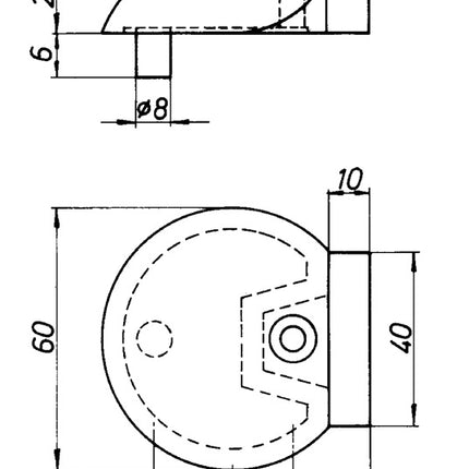 DENI Türpuffer 3846 Ø 60 mm Höhe 20 mm ( 3000259320 )