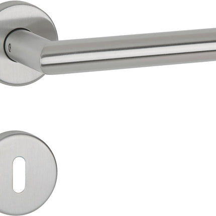 APTEC Drückergarnitur Basic 02 Edelstahl 60 Edelstahl matt ( 3000267250 )