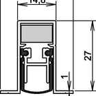 ATHMER Türdichtung Schall-Ex® DUO L-15/28 OS 1-404 2-seitig Länge 1083 mm ( 3327023038 )