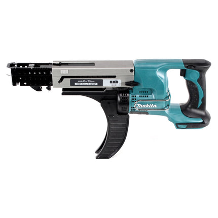 Makita DFR 750 RTJ Akku Magazinschrauber 18V 45-75mm + 2x Akku 5,0Ah + Ladegerät + Makpac - Toolbrothers
