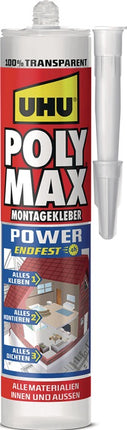 Adhésif et mastic UHU POLY MAX POWER transparent (4000353481)