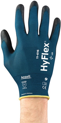 ANSELL Handschuhe HyFlex® 11-616 Größe 8 grünblau/schwarz ( 4000371327 )