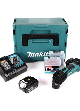 Makita DTM 51 RM1JX2 Akku Multifunktionswerkzeug 18 V + 1x Akku 4,0 Ah + Ladegerät + 39 tlg. Zubehör Set + Makpac - Toolbrothers