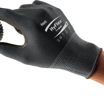 ANSELL Handschuhe HyFlex® 11-840 Größe 10 schwarz/grau ( 4000371656 )