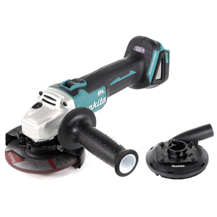 Makita DGA 504 Z Akku Winkelschleifer 18 V 125mm Brushless Solo + Absaughaube - ohne Akku, ohne Ladegerät - Toolbrothers