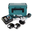 Makita DGA 517 RFJ Akku Winkelschleifer 18 V 125 mm Brushless + 2x Akku 3,0 Ah + Ladegerät + Makpac - Toolbrothers