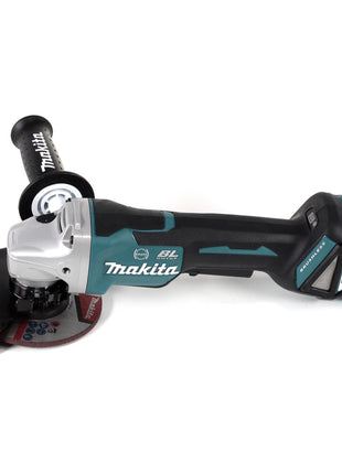 Makita DGA 517 RM1J Akku Winkelschleifer 18 V 125 mm Brushless + 1x Akku 4,0 Ah + Ladegerät + Makpac - Toolbrothers