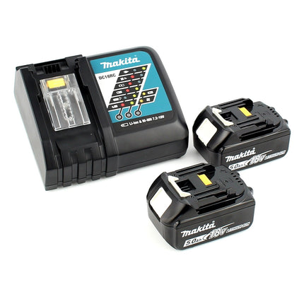 Makita DGA 517 RTJ Akku Winkelschleifer 18 V 125 mm Brushless + 2x Akku 5,0 Ah + Ladegerät + Makpac - Toolbrothers