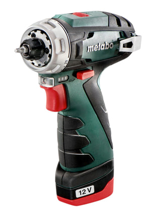 Metabo PowerMaxx BS Basic Akku Bohrschrauber 12 V 34 Nm ( 600984500 ) + 2x Akku 2,0 Ah + Ladegerät + Koffer