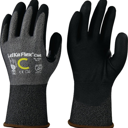LEIPOLD Schnittschutzhandschuhe LeiKaFlex® CUT RL 1636 Größe 10 grau/schwarz ( 4000391395 )