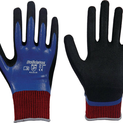 LEIPOLD Handschuhe Solidstar Nitril Grip Complete 1462 Größe 10 blau ( 4000391409 )