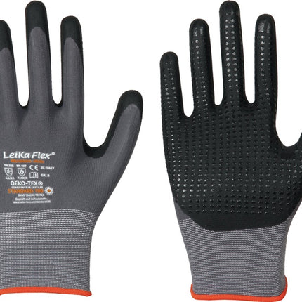 LEIPOLD Handschuhe LeiKaFlex 1467 Größe 9 grau ( 4000391420 )