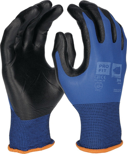 PRO FIT Handschuhe SPIKE Größe 8 blau / schwarz ( 4000391428 )