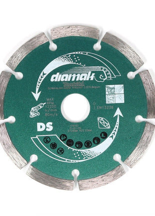 Makita Diamak 125 mm 10 Stk. ( 10x D-61139 ) Diamant Trennscheibe für Stein, Beton Aufnahme 22,23 mm - Toolbrothers