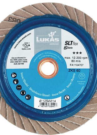 LUKAS Fächerscheibe SLT flex Ø 125 mm Körnung 40 flach ( 4000840345 )