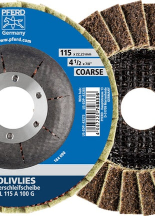 PFERD disque dentelé POLIVLIES Ø 115 mm gros grain (4000842601)