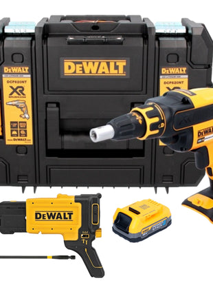 DeWalt DCF 620 NT Akku Trockenbauschrauber 18 V 30 Nm Brushless + 1x Powerstack Akku 1,7 Ah + TSTAK - ohne Ladegerät