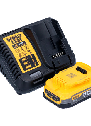 Atornillador para paneles de yeso a batería DeWalt DCF 620 E1T 18 V 30 Nm sin escobillas + 1x batería Powerstack 1,7 Ah + cargador + TSTAK