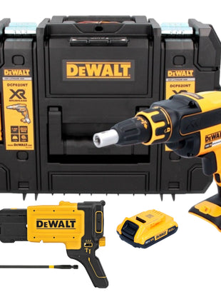 Visseuse pour cloisons sèches sans fil DeWalt DCF 620 NT 18 V 30 Nm sans balais + 1x batterie 2,0 Ah + TSTAK - sans chargeur