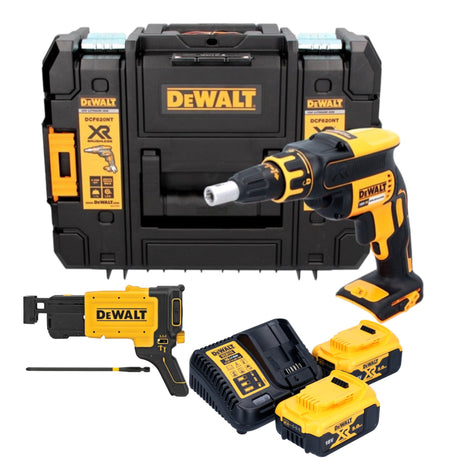 DeWalt DCF 620 P2T Akku Trockenbauschrauber 18 V 30 Nm Brushless + 2x Akku 5,0 Ah + Ladegerät + TSTAK