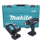 Makita DHP 482 SA1KB Akku Schlagbohrschrauber 18 V 62 Nm Schwarz + 1x Akku 2,0 Ah + Ladegerät + Koffer