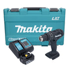 Makita DHP 482 SM1KB Perceuse-visseuse à percussion sans fil 18 V 62 Nm noire + 1x batterie 4,0 Ah + chargeur + coffret