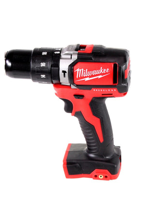 Milwaukee M18 BLPD 502 C Brushless Akku-Schlagbohrschrauber 18V - 13mm Schnellspannbohrfutter + Transportkoffer, 2x Milwaukee M18 B5 Akku 18 V / 5,0 Ah und 1x M12-18C Akku Ladegerät - Toolbrothers