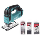 Makita DJV 182 Z Akku Pendelhubstichsäge 18V Brushless Solo + 78x Sägeblatt - ohne Akku, ohne Ladegerät - Toolbrothers