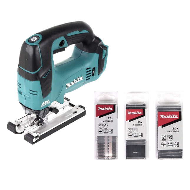 Makita DJV 182 Z Akku Pendelhubstichsäge 18V Brushless Solo + 78x Sägeblatt - ohne Akku, ohne Ladegerät - Toolbrothers